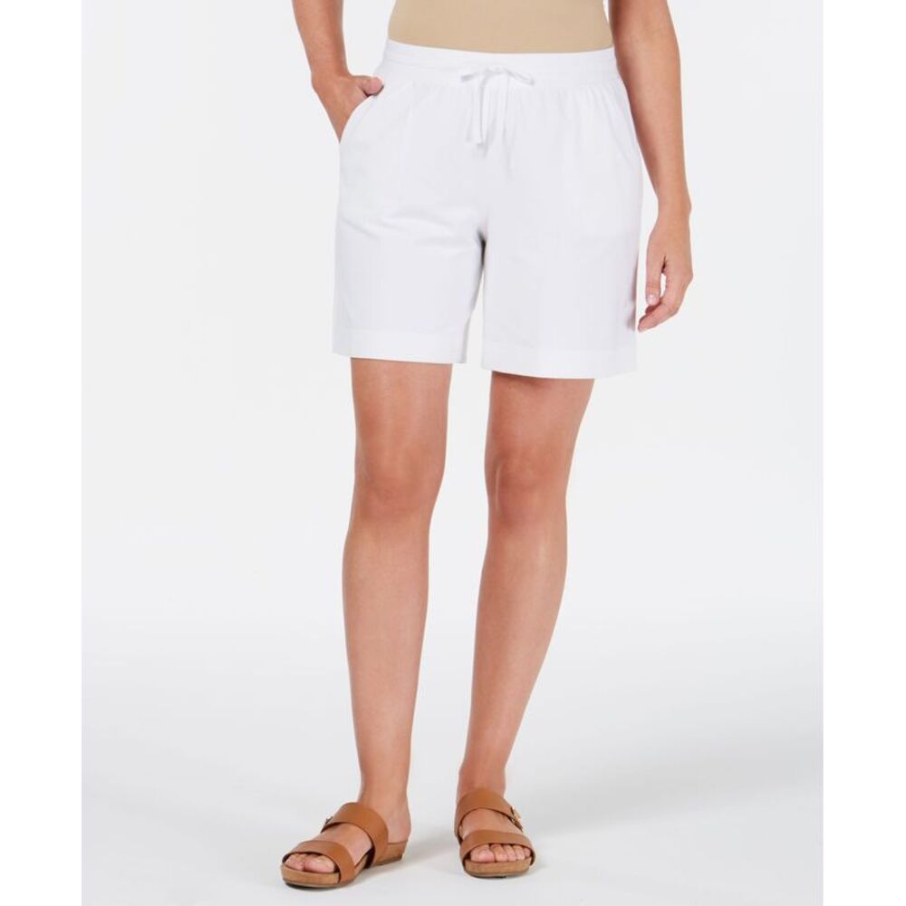 Karen Scott Knit Drawstring Shorts